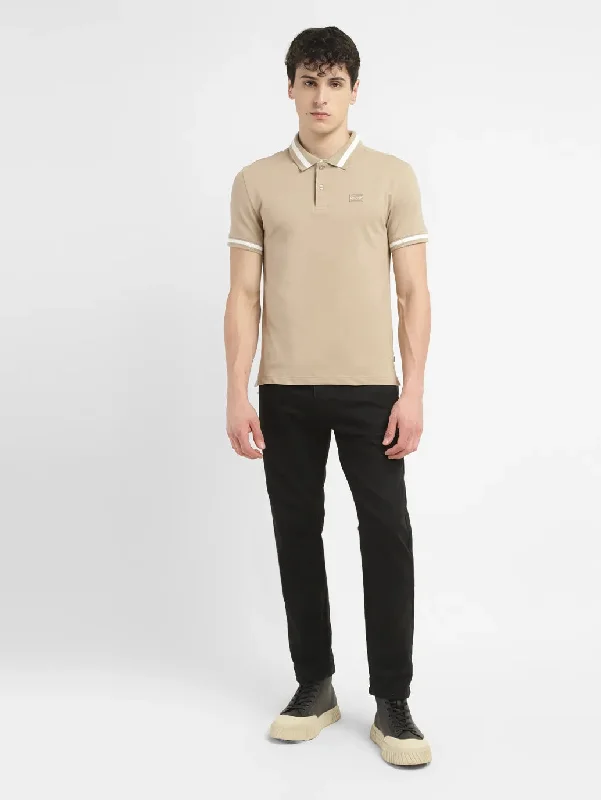 Men's Shirts with Pocket SquaresMen's Solid Slim Fit Polo T-shirt