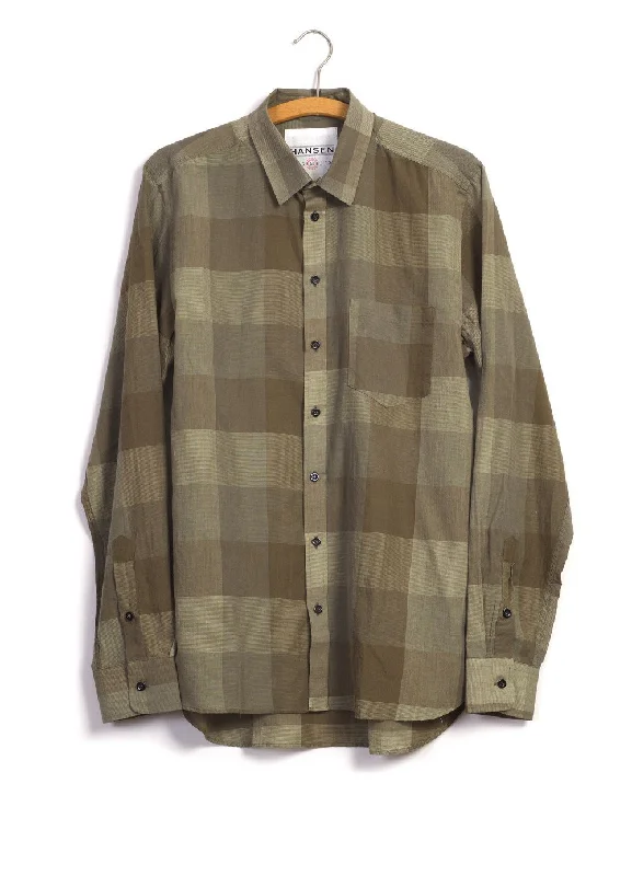 Men's Logo T-Shirts for Brand RepresentationJESPER | Casual Chequered Shirt | Olivetree