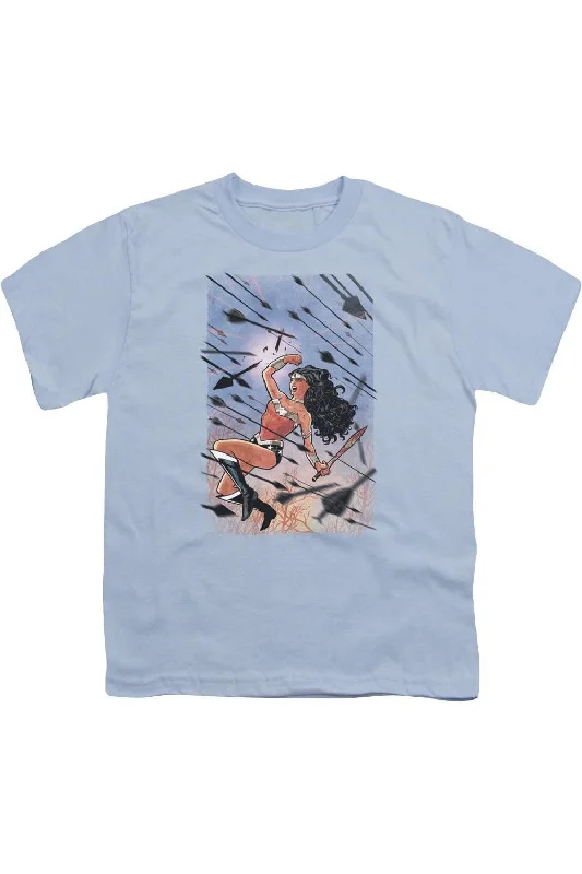 Solid-Colored Men's ShirtsJustice League of America Wonder Woman #1 Short Sleeve Youth Tee / T-Shirt