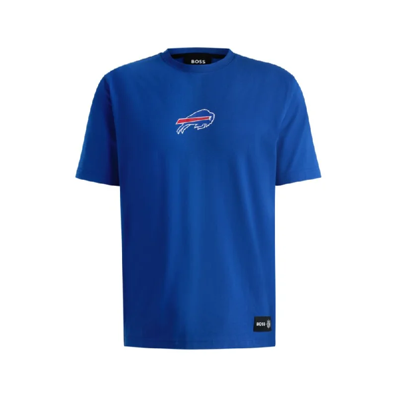 Men's Unique and Designer TopsBOSS x NFL stretch-cotton T-shirt with special branding Men's Unique and Designer TopsBOSS x NFL stretch-cotton T-shirt with special branding