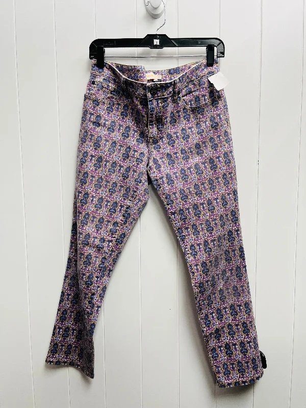 Leather Patch Men's JeansJeans Designer By Tory Burch In Purple, Size: 6
