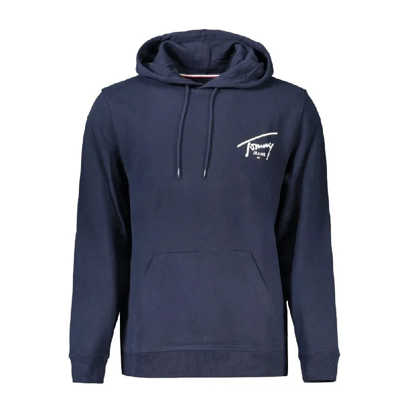 Men's Sweaters with Thumbholes in SleevesTommy Hilfiger Blue Cotton Men Men's Sweater