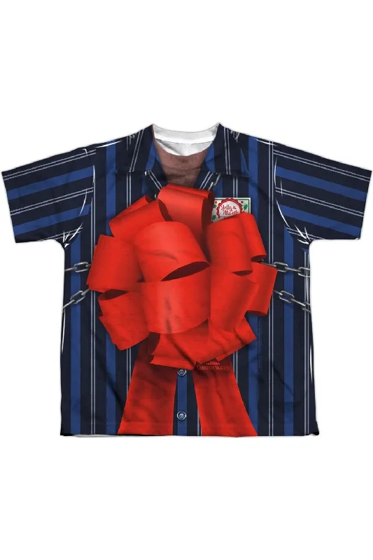 Men's Shirts with Wingtip CollarsChristmas Vacation Frank Shirley Short Sleeve Youth Poly Crew Tee / T-Shirt