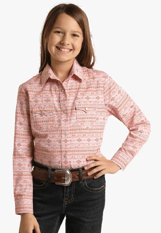 Men's Spread-Collar Shirts for a Bold StatementPanhandle Girls Long Sleeve Shirt