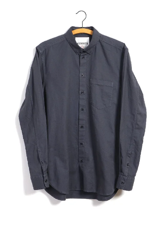 Men's Machine-Washable Shirts for ConvenienceHAAKON | Hidden Button Down Shirt | Blues