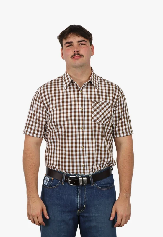 Classic Men's Dress ShirtsSwanndri Mens Berwick Short Sleeve Shirt