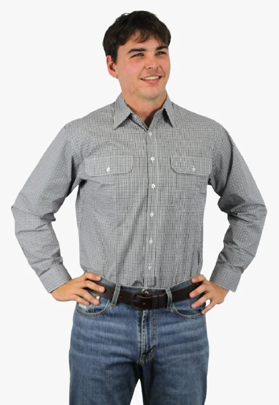 Men's Color-Blocking Shirts for a Statement LookBisley Mens Long Sleeve Shirt