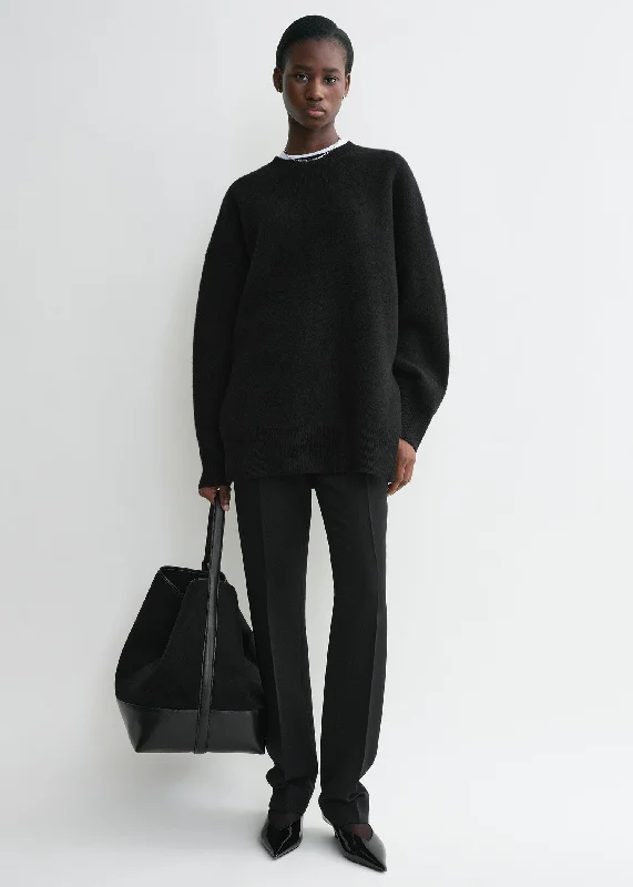 Men's Sweaters for SpringDouble-knit pullover black