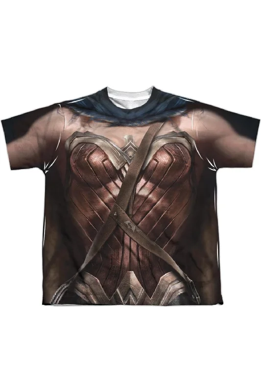 Men's Casual Shirts for Everyday WearBatman V Superman Wonder Woman Uniform Short Sleeve Youth Poly Crew Tee / T-Shirt