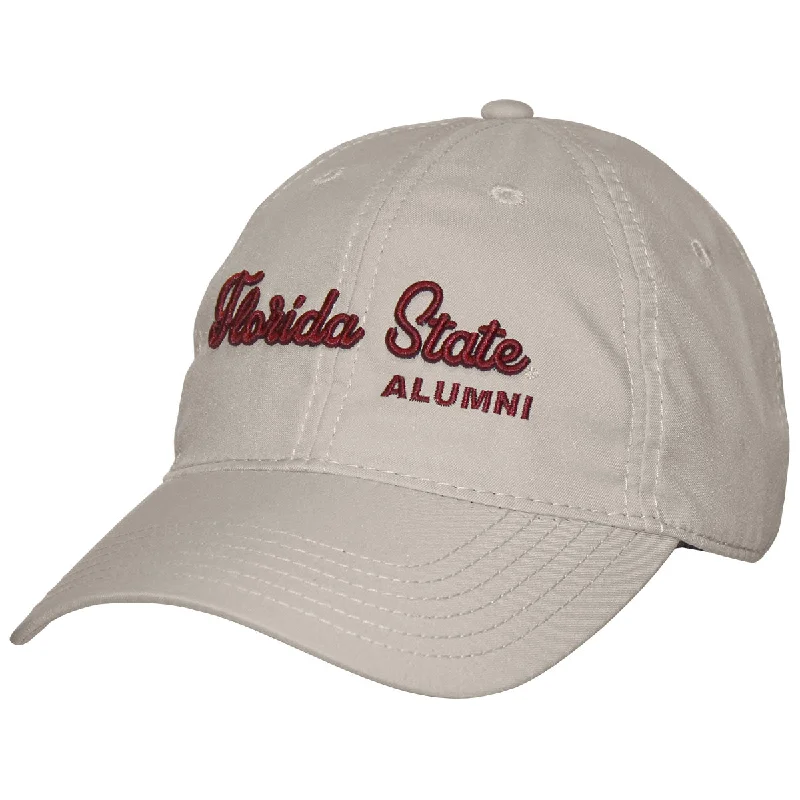 Unique Baseball CapsLegacy Florida State Alumni Cool Fit Adjustable Cap - Stone