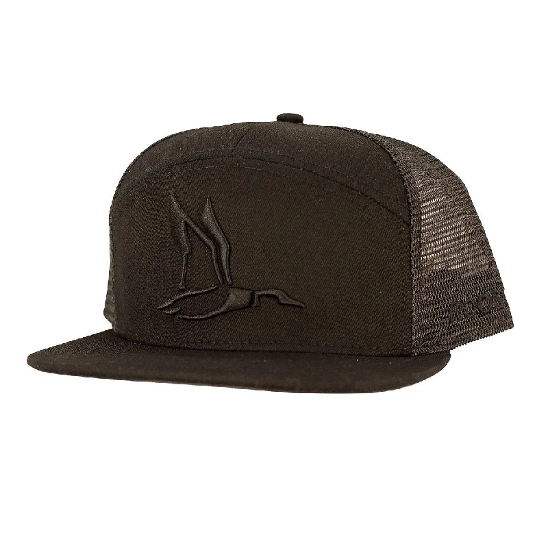 Elegant Derby CapsFieldstone Roost 7 Panel Black Out 3D Puff Duck