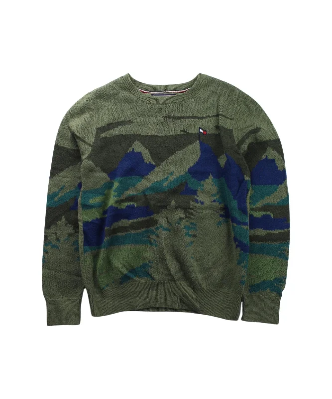 Men's Sweaters with Asymmetrical HemlinesTommy Hilfiger Knit Sweater 7Y
