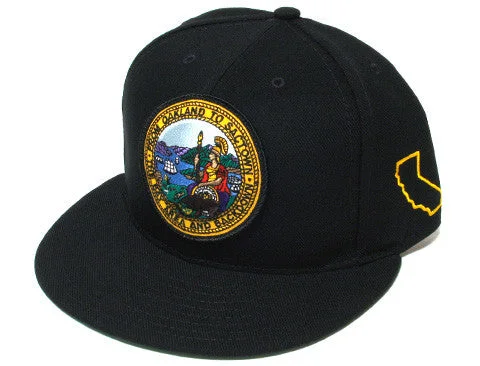 Trendy SnapbacksCali State Seal Snapback Cap Black