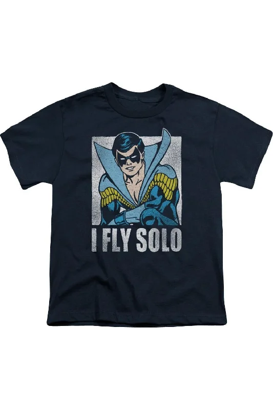 Men's Shirts with Appliqué DetailsDC Comics Fly Solo Short Sleeve Youth Tee / T-Shirt