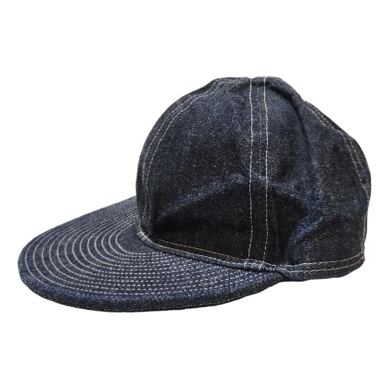 Designer Fedora HatsA-3 Indigo Cap 1980's Denim