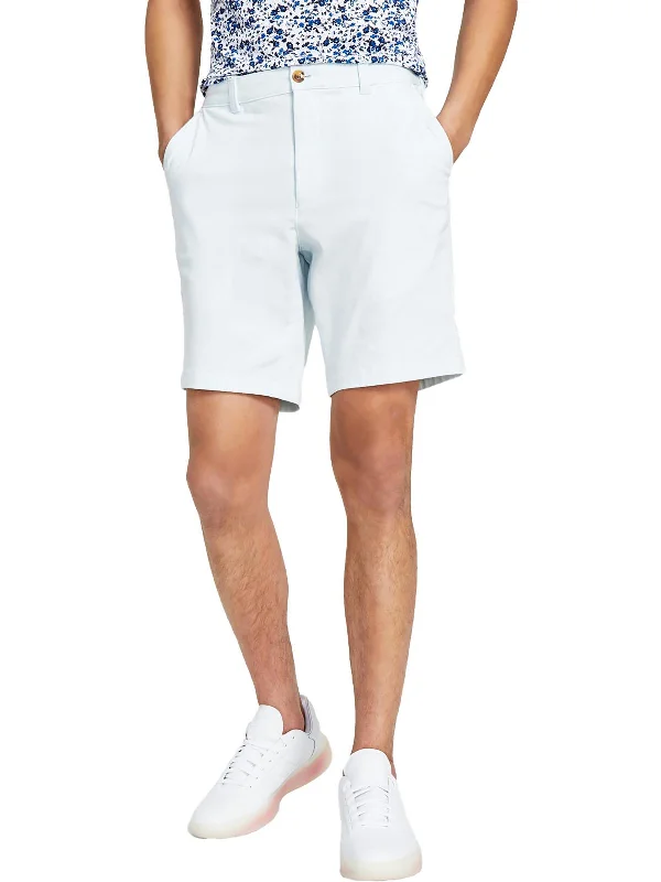 Men's Short-Sleeve Matching ShortsMens Classic Fit Comfort Waist Bermuda Shorts