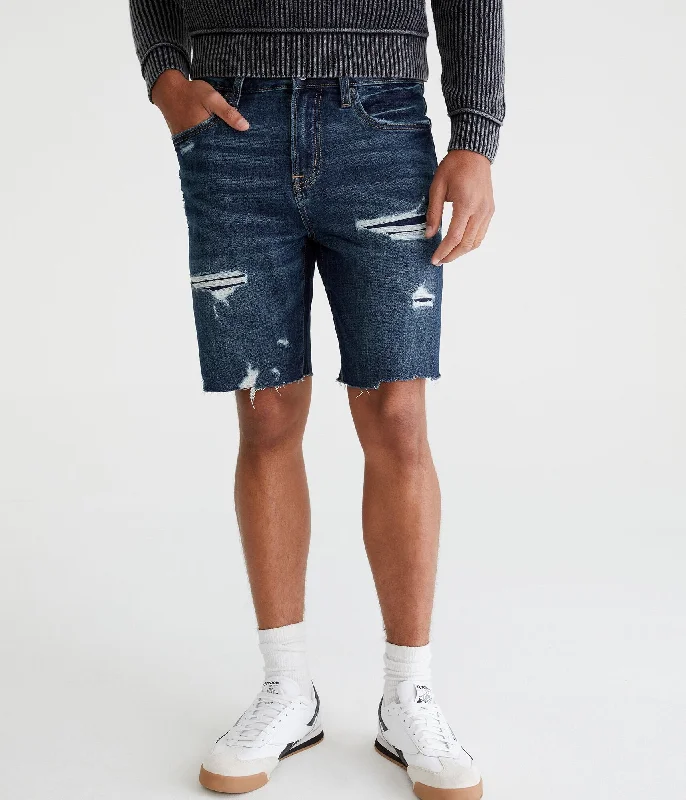 Functional Men's Tactical ShortsAeropostale Premium Air Denim Shorts 9"