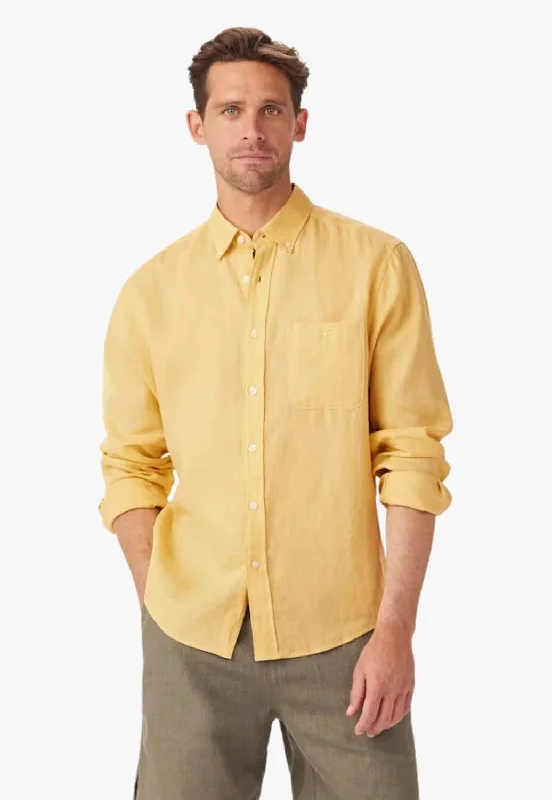 Breathable Men's Linen ShirtsR.M. Williams Classic Shirt BDC Long Sleeve Shirt