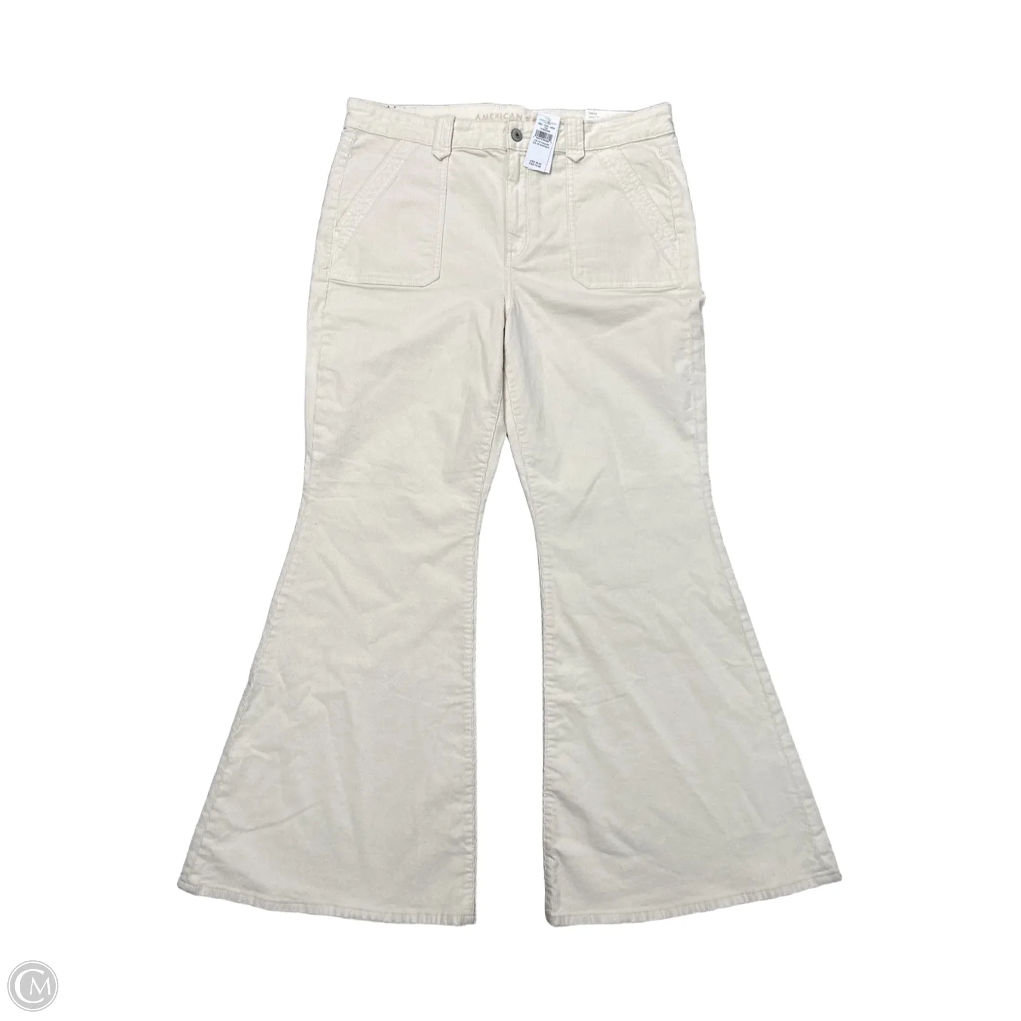 Comfort-Fit Men's JeansJeans Wide Leg By American Eagle In Cream, Size: 18