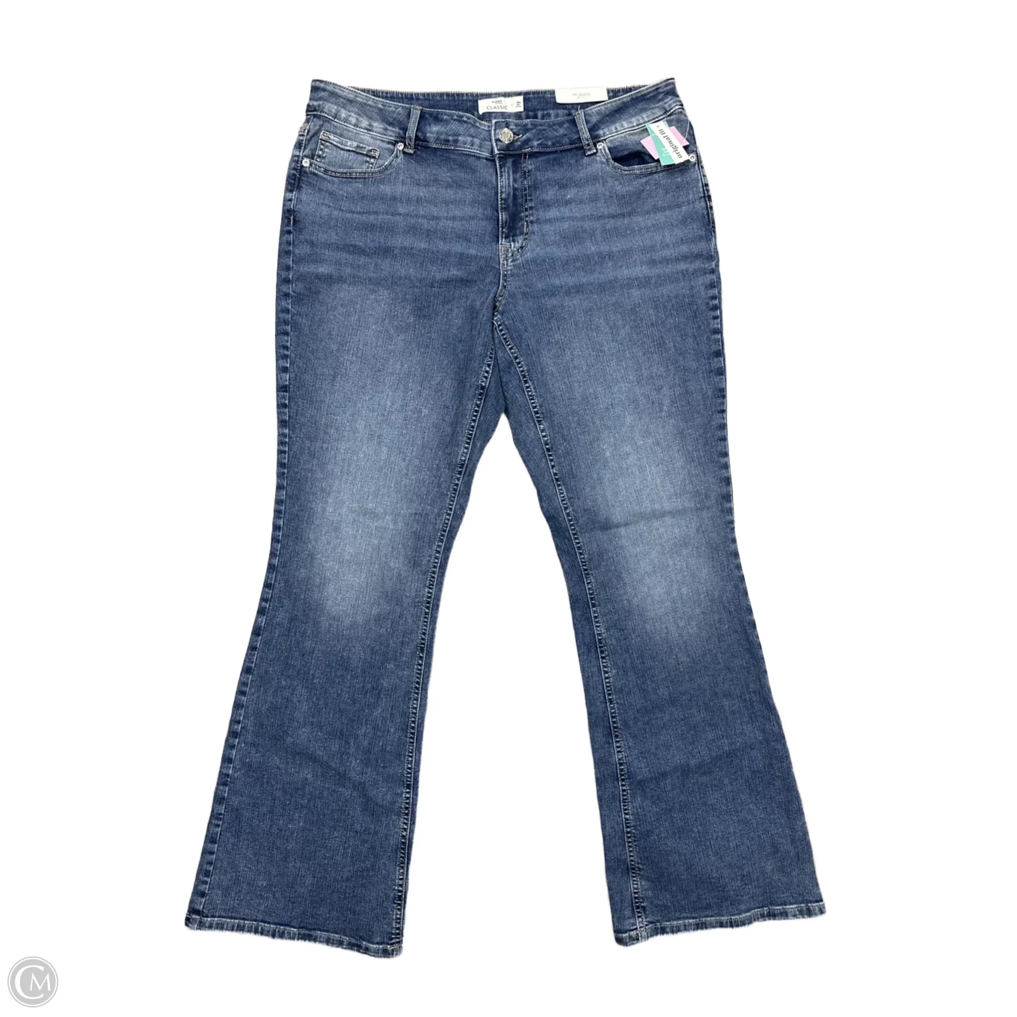 Men's Jeans with Functional PocketsJeans Straight By Maurices In Blue Denim, Size: 18