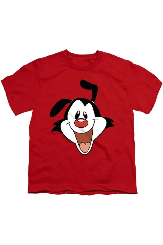 Casual Men's T-ShirtsAnimaniacs Yakko Head Short Sleeve Youth Tee / T-Shirt