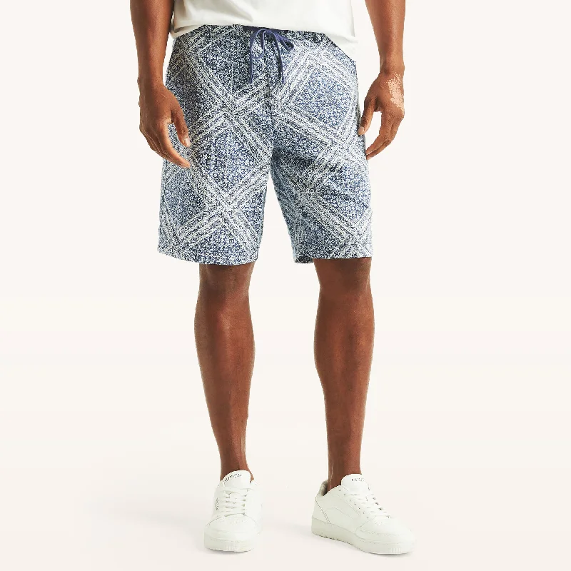 Men's Comfortable and Stretchy Loungewear ShortsNautica 8.5" Printed Linen Short