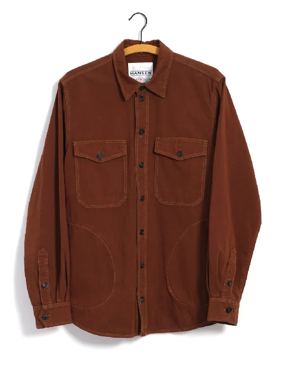 Men's Striped Shirts for a Maritime TwistRUBEN | Casual Over Shirt | Brick