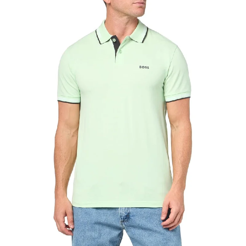 Men's Shirts with Hidden PocketsHugo Boss Men's Paul Modern Polo Shirt, Pastel Green