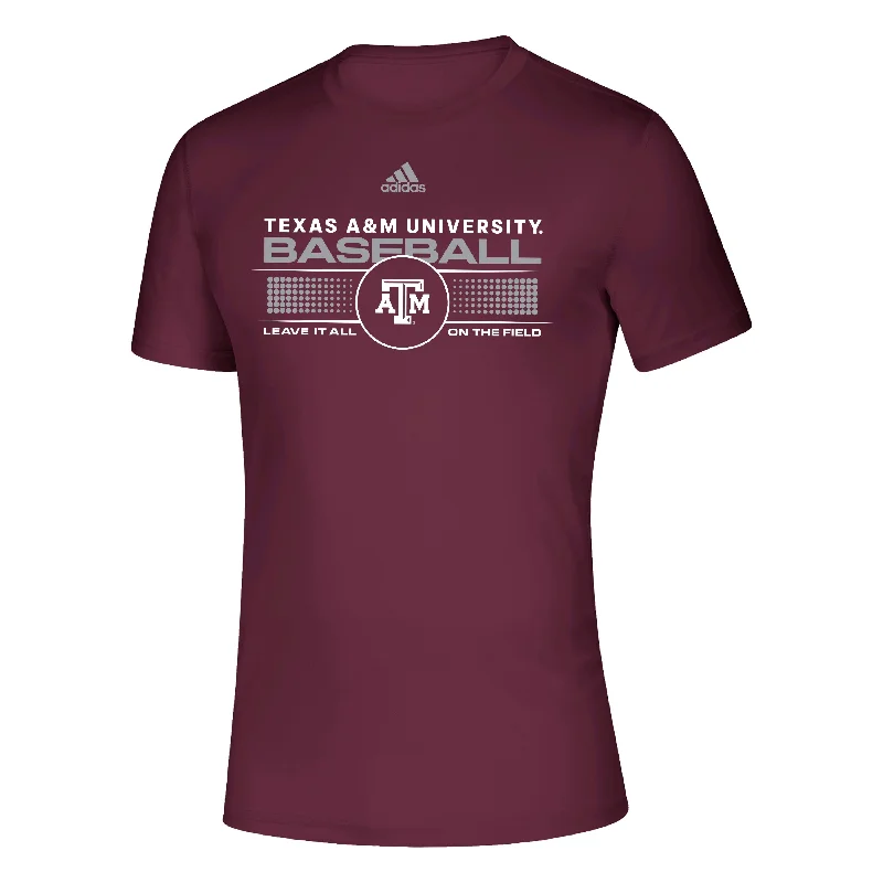 Men's Shirts with Wingtip CollarsAggie Baseball Tee - Creator Maroon  ***