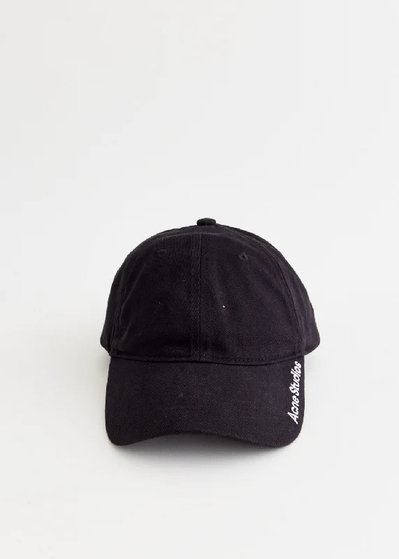 Oversized Fedora HatsCarliy Straight Logo Cap