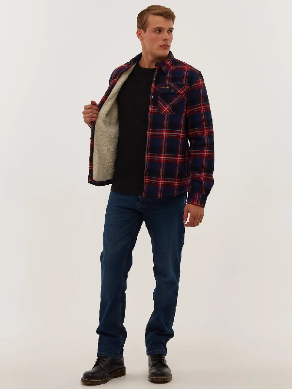 Men's Solid-Color Button-Down Shirts for VersatilityMarconi Flannel Check Shirt
