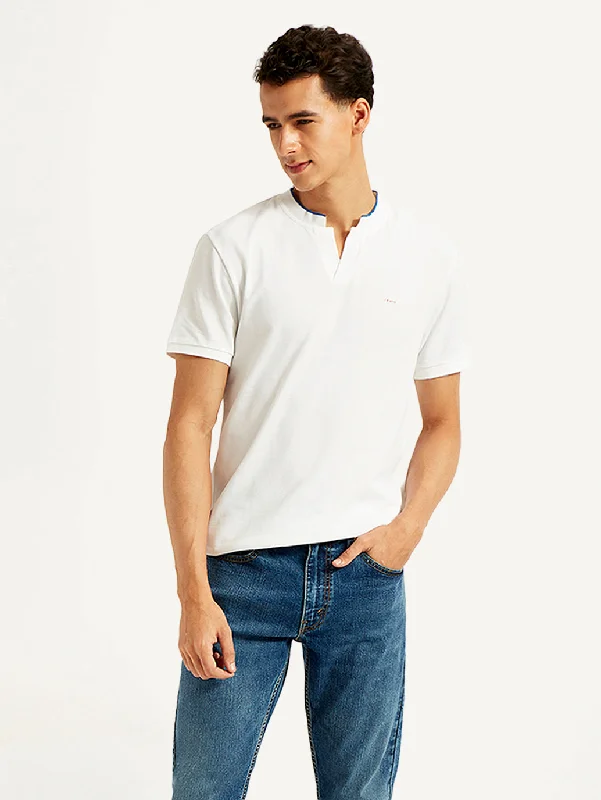 Men's Shirts with Graphic SleevesMen's Solid Slim Fit Polo T-shirt