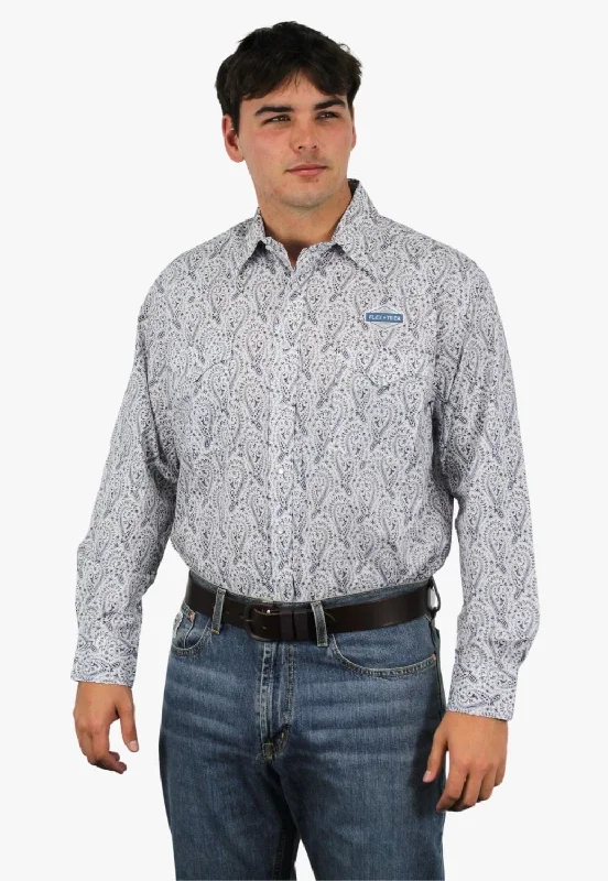 Men's Timeless Dress Shirts for Enduring StyleRough Stock Mens Snap Long Sleeve Shirt