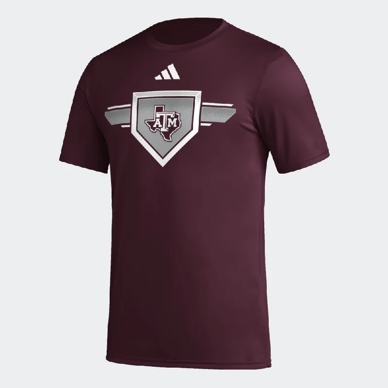 Men's Shirts with Hidden ButtonsTexas A&M Lone Star Baseball Pregame Tee
