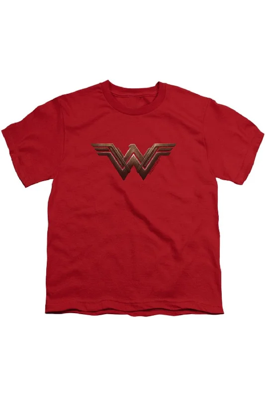 Men's Shirts with Geometric PatternsWonder Woman Movie Wonder Woman Logo Short Sleeve Youth Tee / T-Shirt