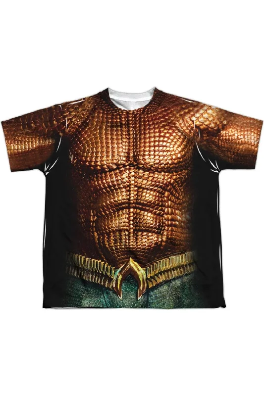 Men's Casual Shirts for Everyday WearAquaman Movie Aquaman Uniform Short Sleeve Youth Poly Crew Tee / T-Shirt