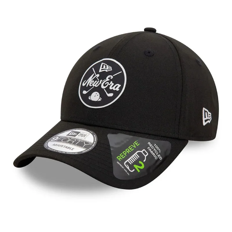 Novelty Baseball CapsRepreve® New Era Mono Black 9FORTY Adjustable Cap