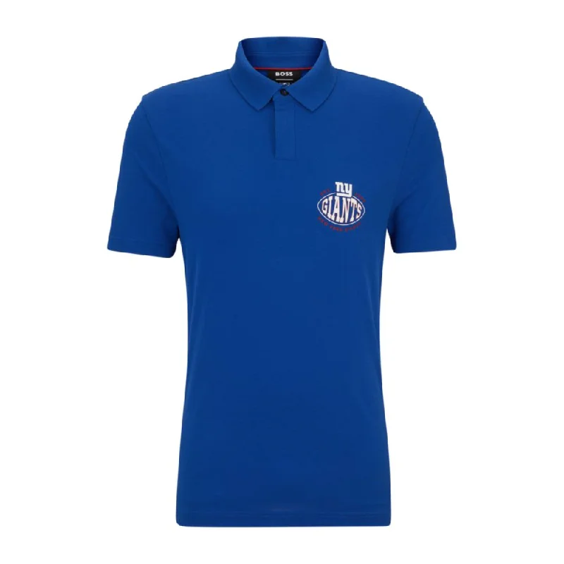 Men's Shirts for BoatingBOSS x NFL cotton-piqu polo shirt with collaborative branding