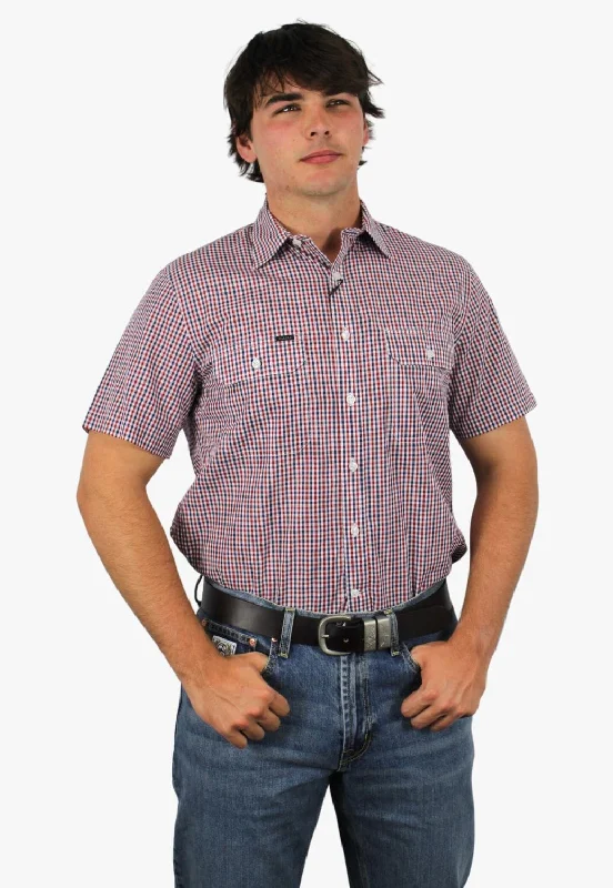 Men's Skinny-Fit Shirts for a Trendy LookPilbara Mens Check Short Sleeve Shirt