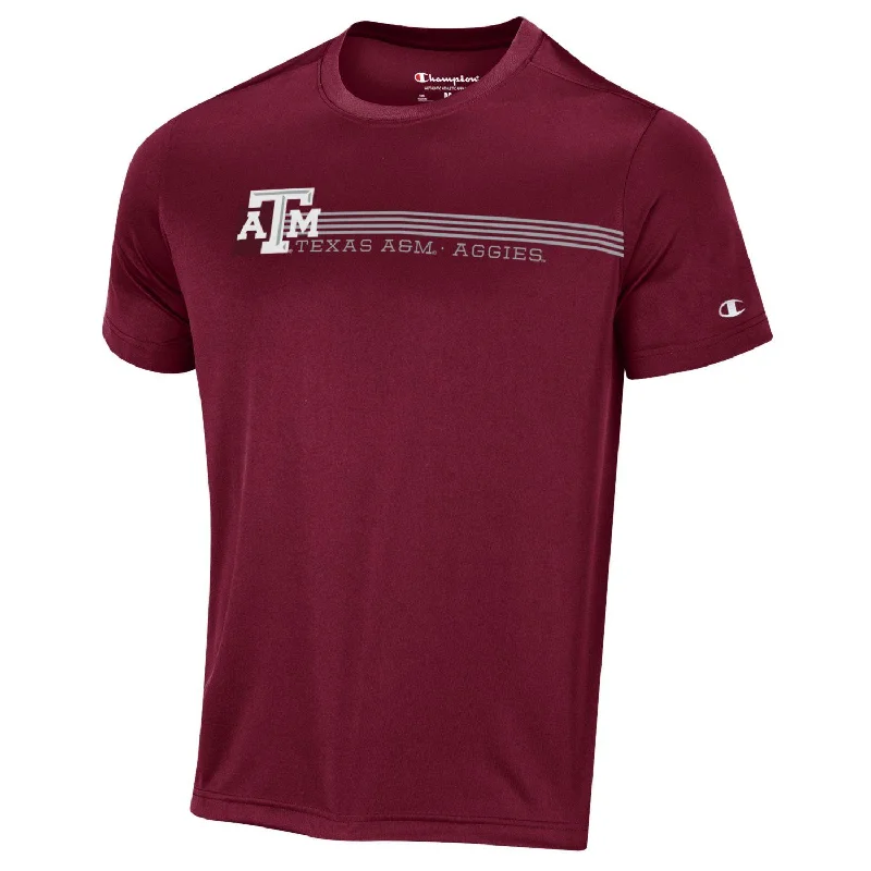 Men's Shirts with Short PlacketsMTO Stadium Collection Tee - Maroon ***