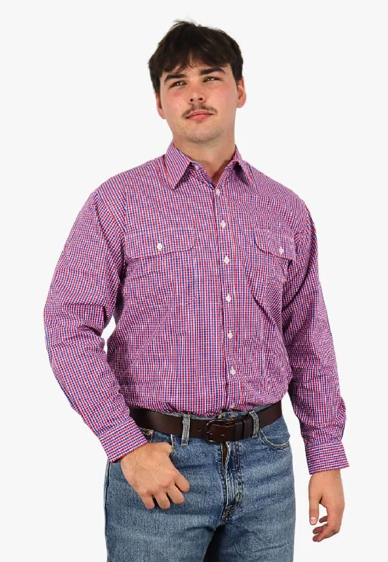 Men's Pattern-Clashing Shirts for Bold FashionBisley Mens Long Sleeve Shirt