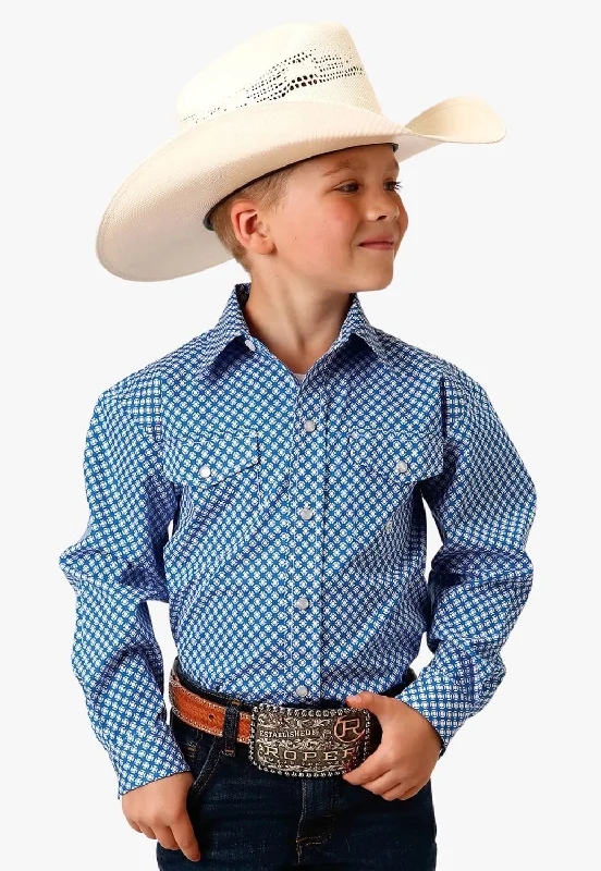 Men's Designer Dress Shirts for High-End FashionRoper Boys Amarillo Collection Long Sleeve Shirt