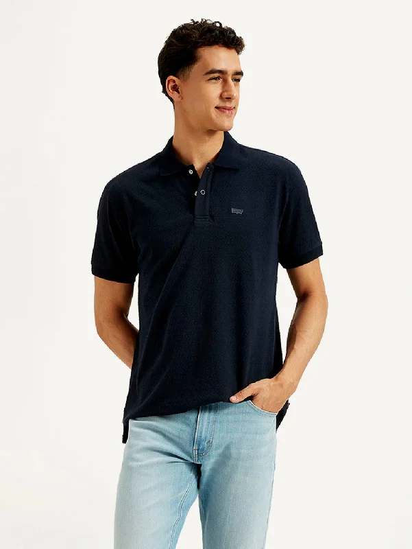 Men's Shirts with Patchwork PatternsMen's Solid Slim Fit Polo T-shirt