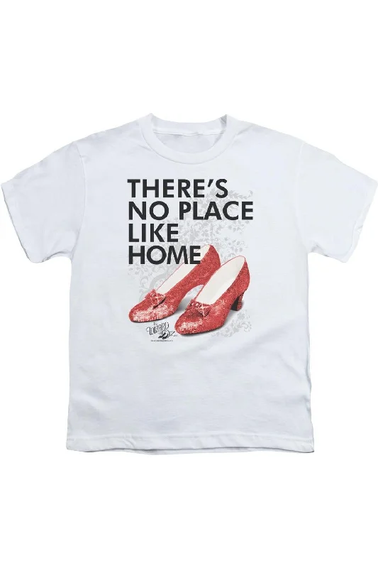 Men's Unique and Designer TopsWizard Of Oz No Place Like Home Short Sleeve Youth Tee / T-Shirt