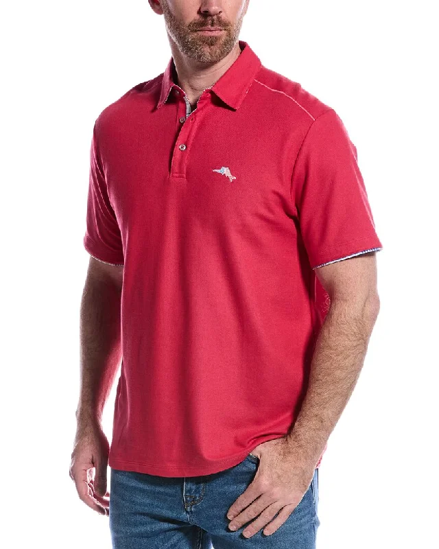 Men's Shirts with High NecksTommy Bahama Summerlake Check Five O' Clock Polo Shirt
