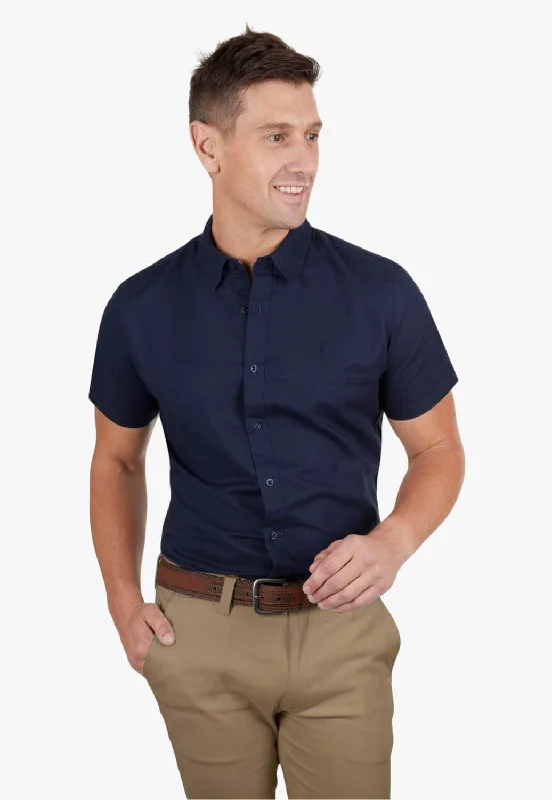 Men's Smart Casual Shirts for Business Casual SettingsThomas Cook Mens Linen Tailored Short Sleeve Shirt
