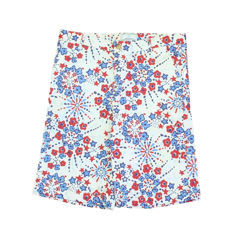 Men's Durable Cargo Shorts for WorkClassic Prep Boys Firecracker Floral Print Shorts Size: 6-14 Years
