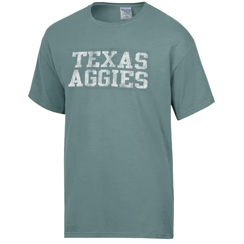 Men's Shirts with Hook-and-Loop ClosuresTexas Aggies Comfort Wash Tee - Cypress