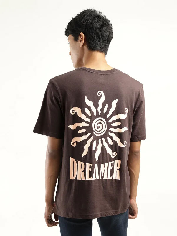 Men's Shirts with Adjustable HemlinesMen's Graphic Print Crew Neck T-Shirt