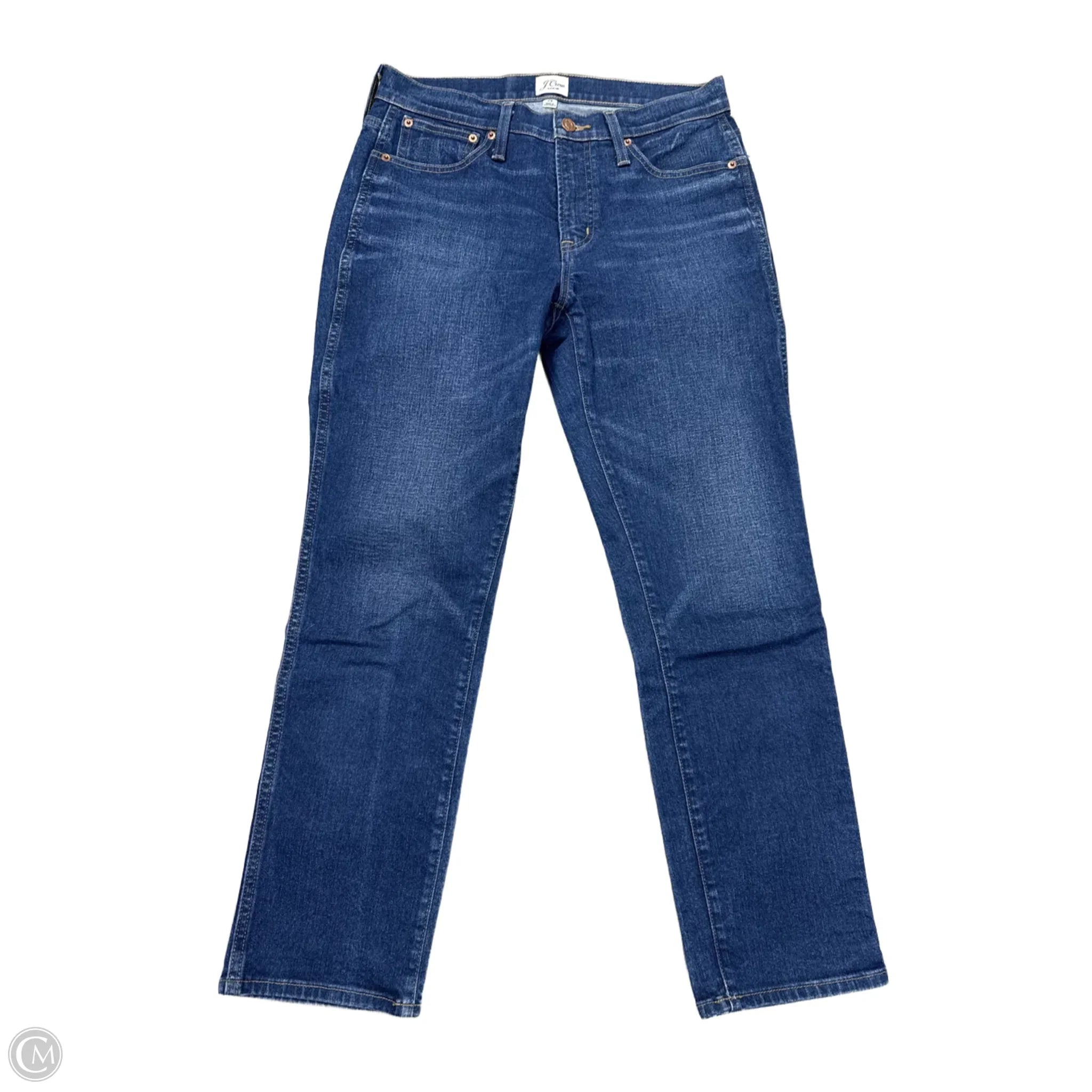Relaxed-Fit Men's JeansJeans Straight By J. Crew In Blue Denim, Size: 8